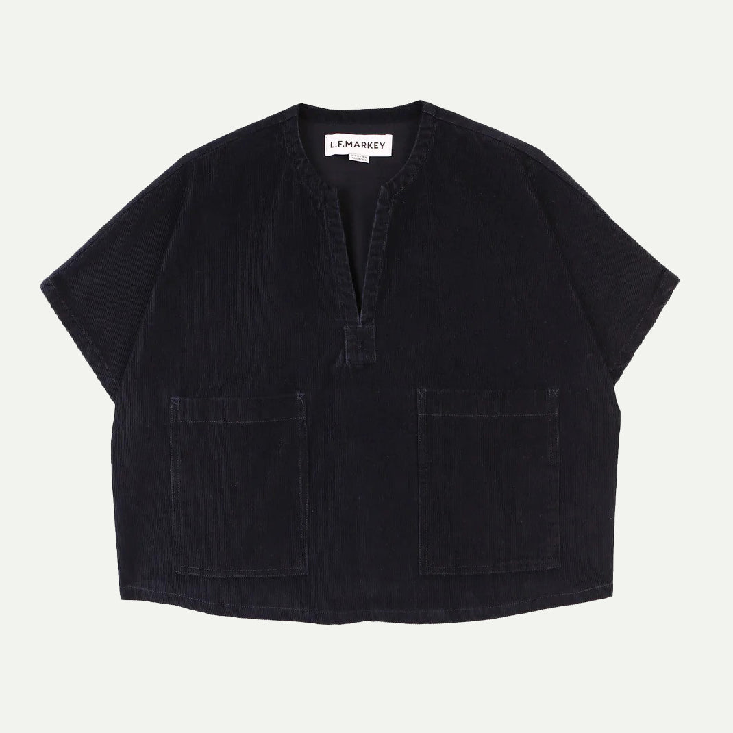 L.F. Markey Navy Corduroy Trent Top
