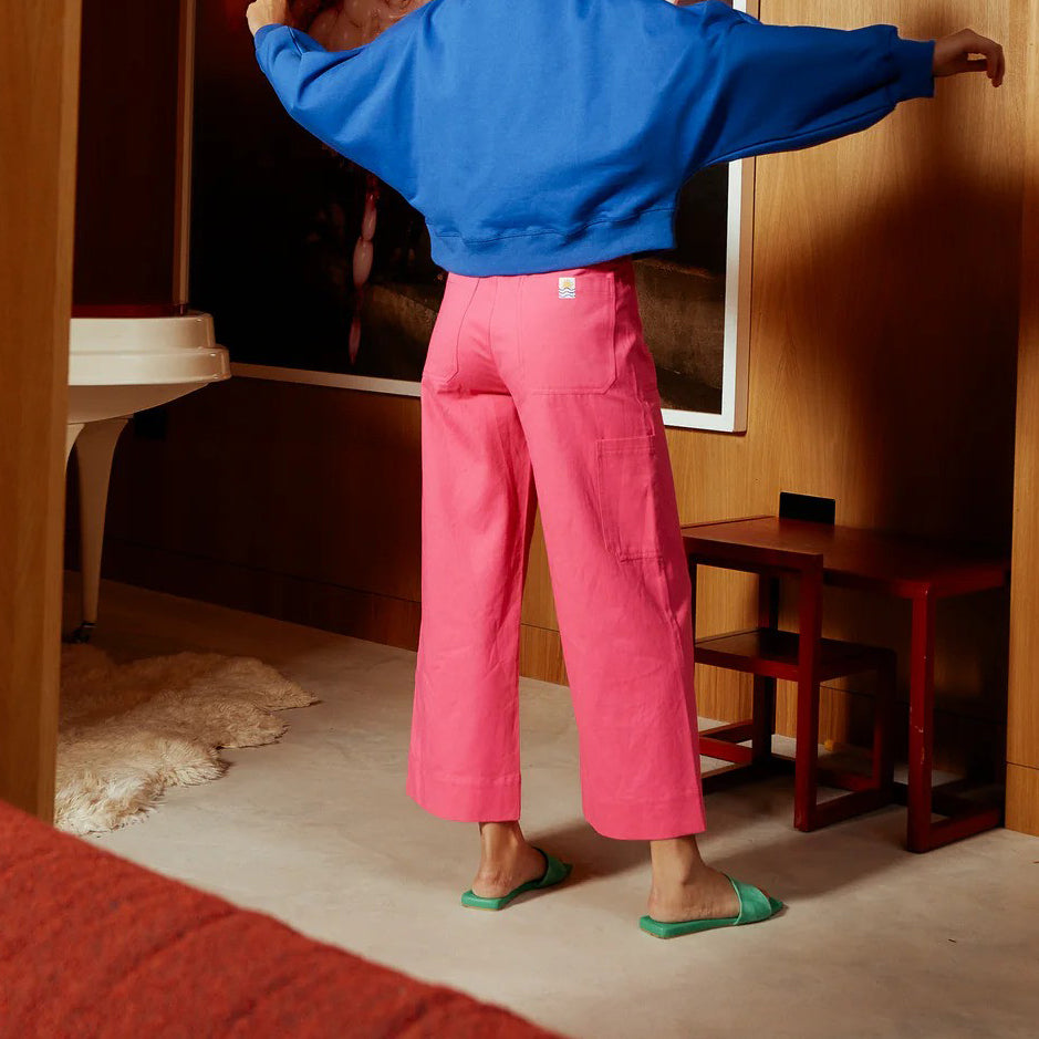 L.F. Markey Fuchsia Carpenter Trouser