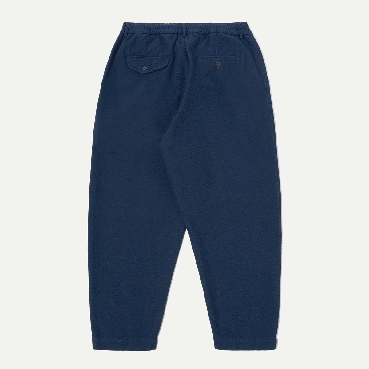 Universal Works Navy Super Twill Pleated Track Pant