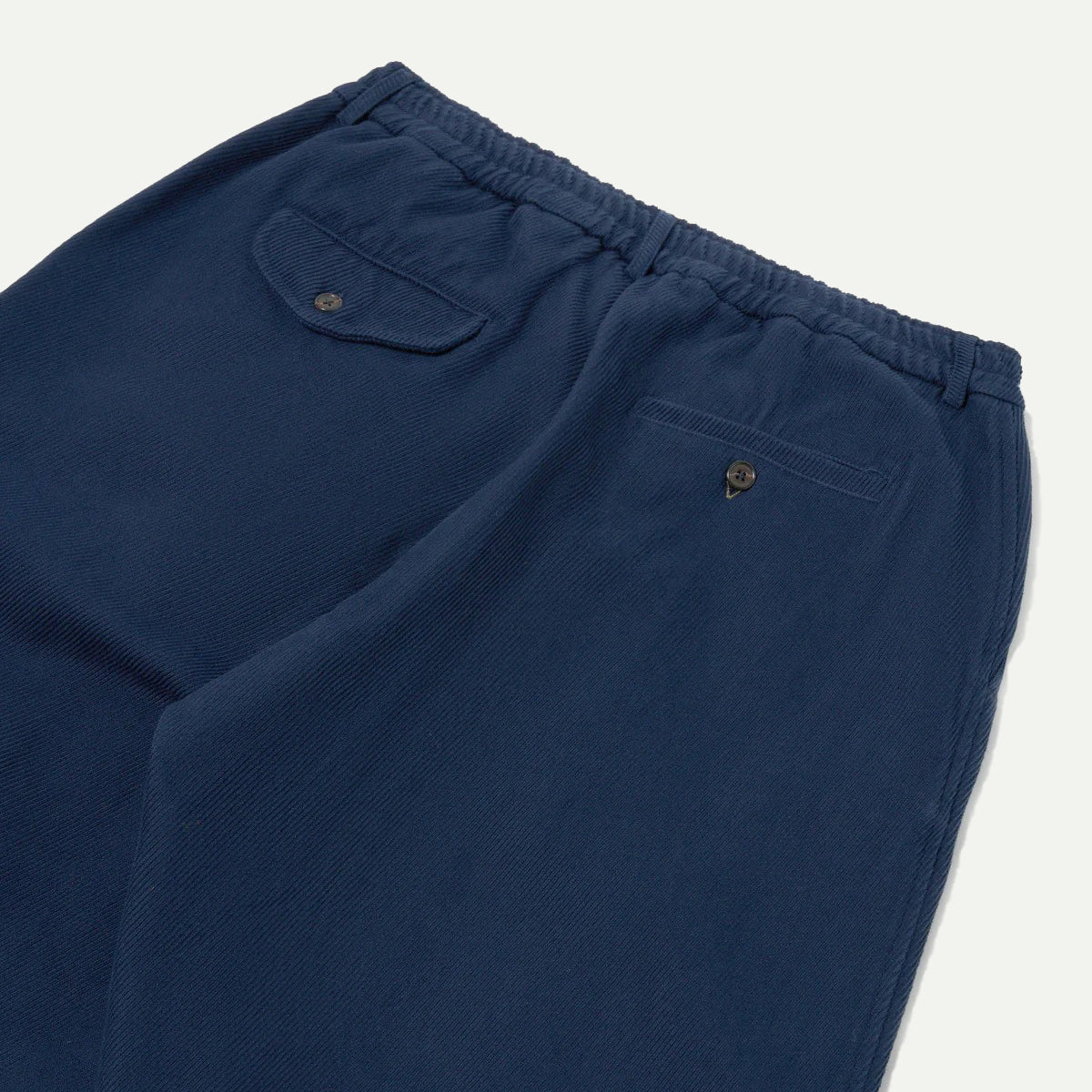 Universal Works Navy Super Twill Pleated Track Pant