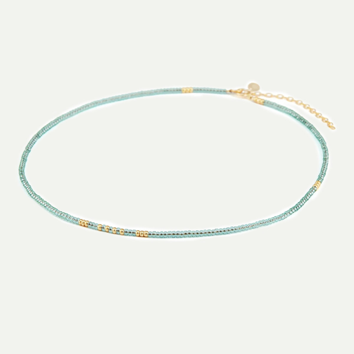 Wanderlust Life Water Blue Beaded Necklace