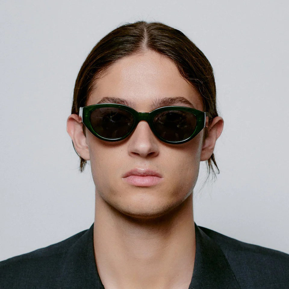 A.Kjaerbede Dark Green Transparent Winnie Sunglasses