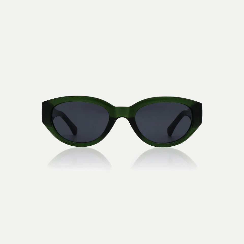 A.Kjaerbede Dark Green Transparent Winnie Sunglasses