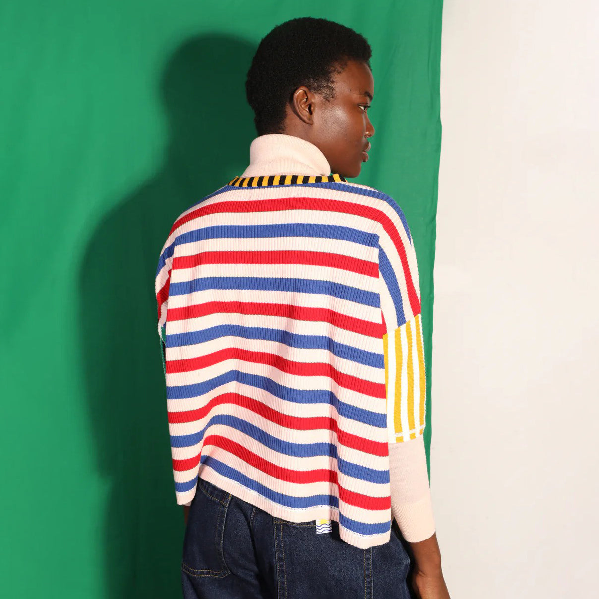 L.F. Markey Multi Stripe Winston Knit Tee