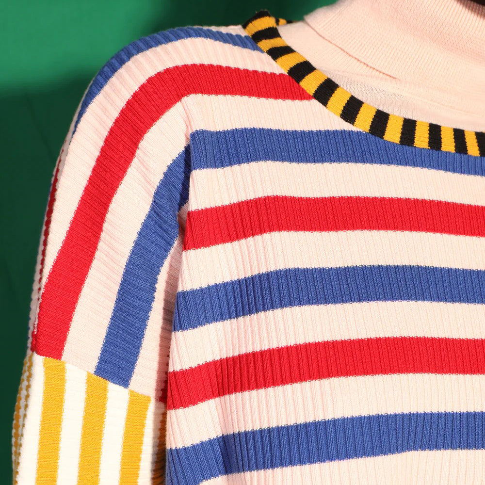 L.F. Markey Multi Stripe Winston Knit Tee