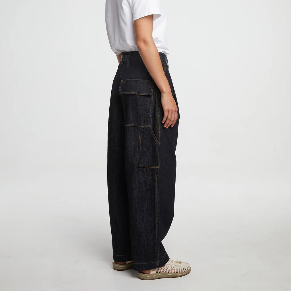 Girls of Dust Blue Denim Regenerate British Worker Pants