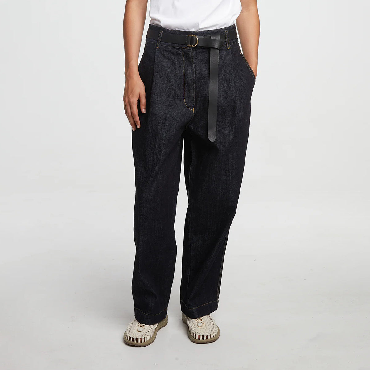 Girls of Dust Blue Denim Regenerate British Worker Pants