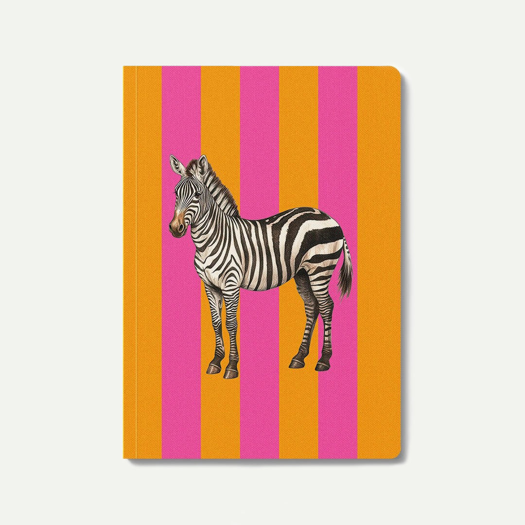 Ohh Deer Striped Zebra Paperback Notebook