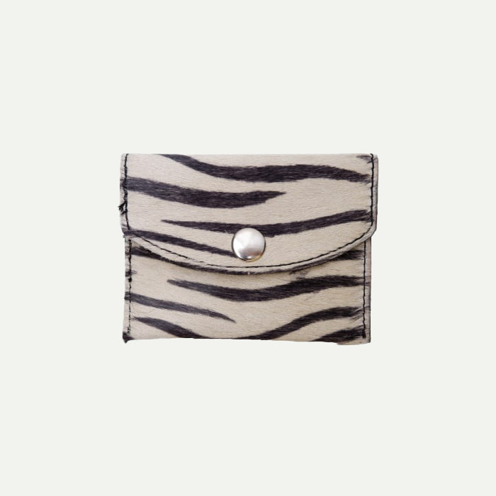 Black Colour Zebra Malia Purse