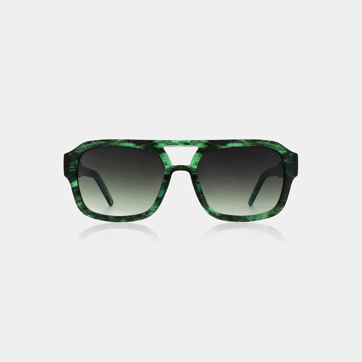 A.Kjærbede Green Marble Transparent Kaya Sunglasses