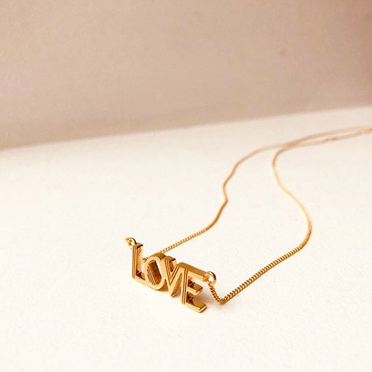Product shot: Rachel Jackson Love Gold Necklace