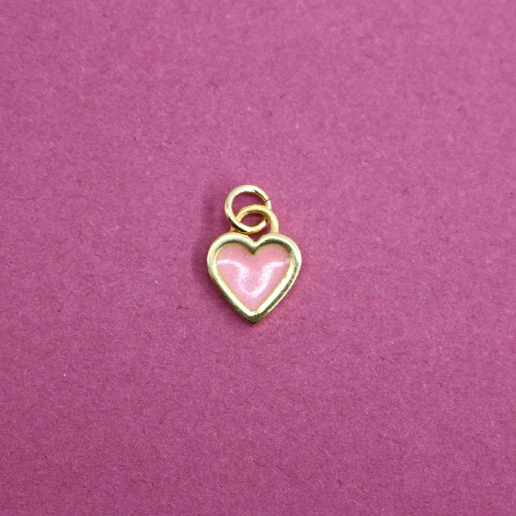 Sophie Harley Baby Pink Classic Heart Charm